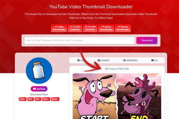 youtube thumbnail downloader extension